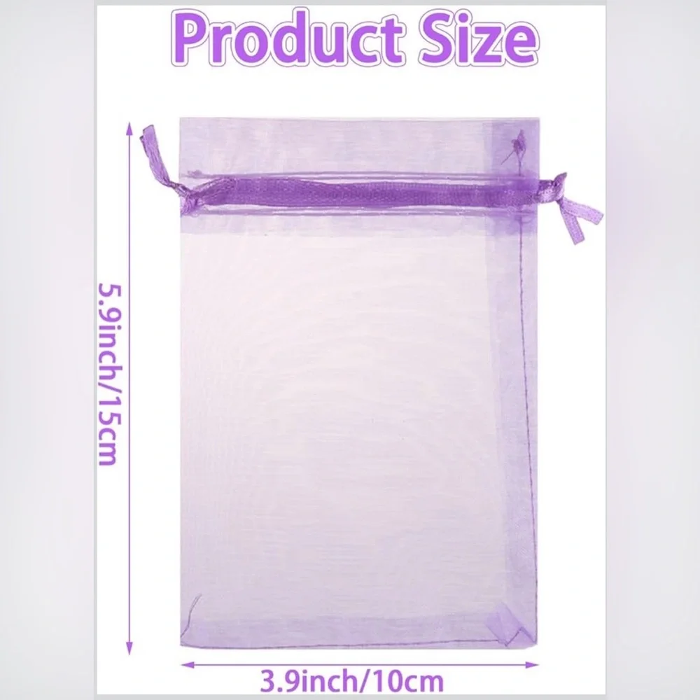 50 Organza Drawstring Gift Bags